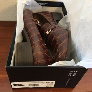 Naturalizers “Croco” Womens Size 10M Naples Brown